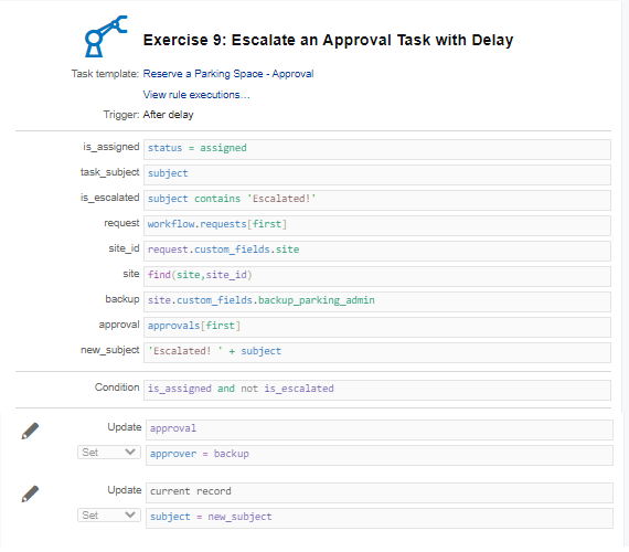 Exercise 9 - the delayed action