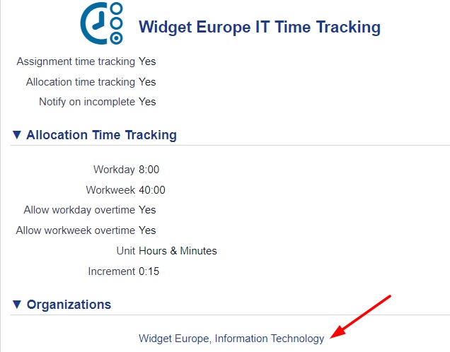 Timesheet Settings